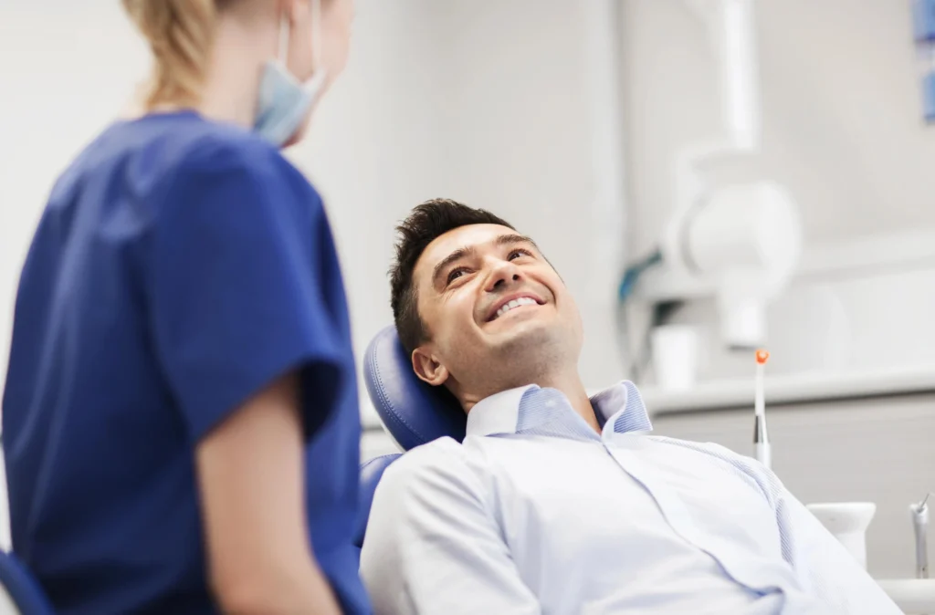 Man smiling even with Dental Phobia NYC