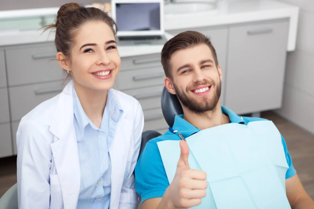 Special needs dentist in NYC and male patient.