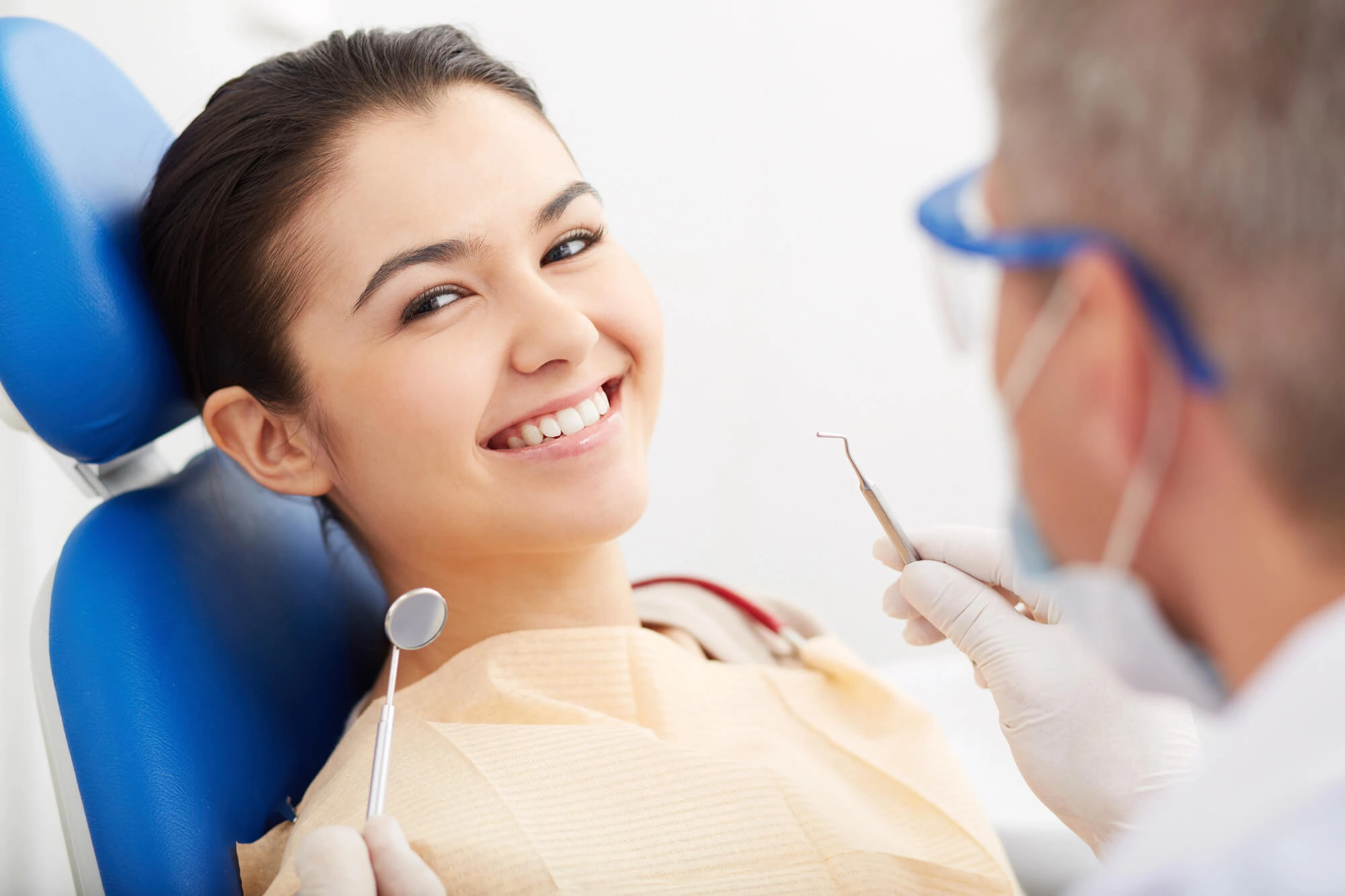 Happy Patient Overcoming Fear of the Dentist NYC